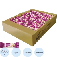 Конфеты Стильные штучки нуга с клюквой и орехами, 2кг