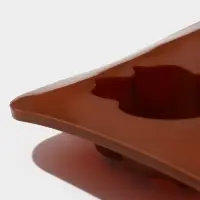 Форма для шоколада Доляна &laquo;Насекомые&raquo;, силикон, 22&times;11.5&times;2 см, 8 ячеек, коричневая