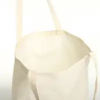 Сумка - шоппер, без застёжки, однотонная, 33&times;0.5&times;38 см, молочная