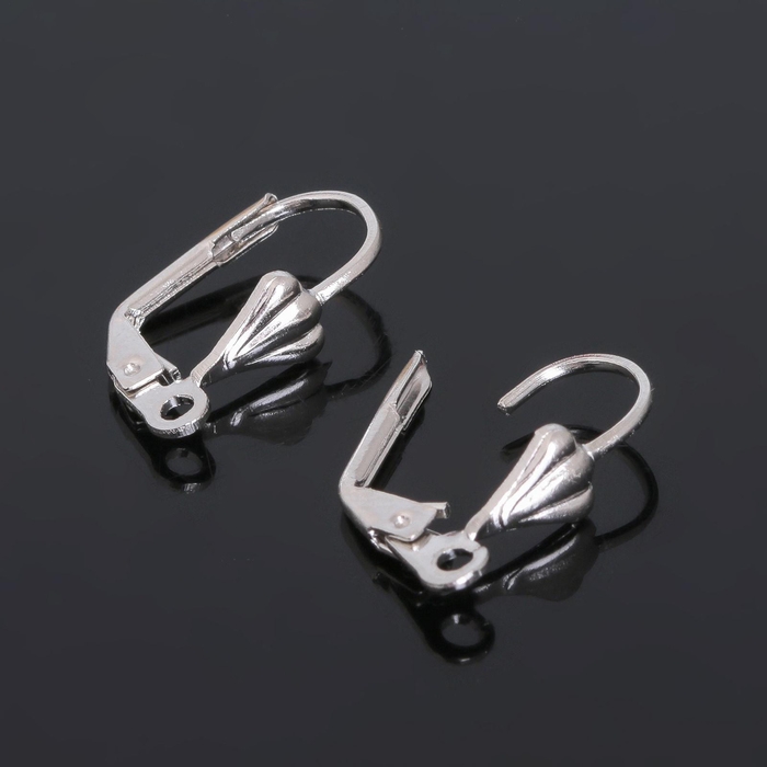 Швензы с французской застёжкой, 18 мм (набор 5 пар), цвет серебро Швензы с французской застёжкой, 18 мм (набор 5 пар), цвет серебро