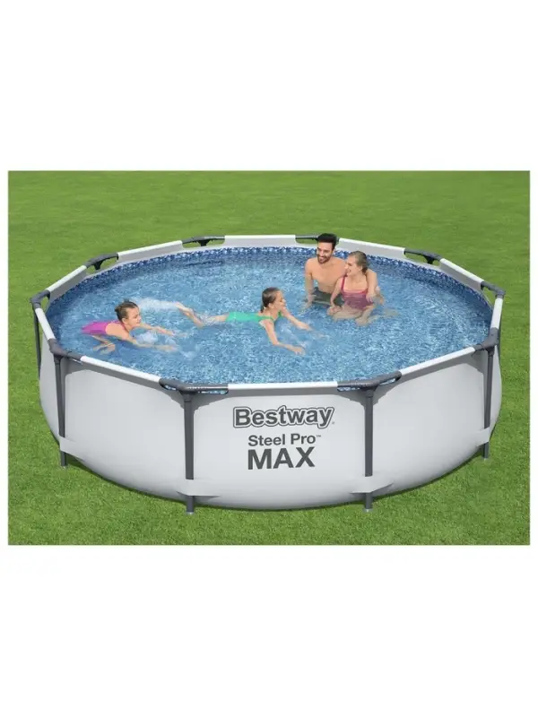 Бассейн каркасный Steel Pro Max, 305&times;76 см, с фильтр-насосом, круглый, 56408 Bestway