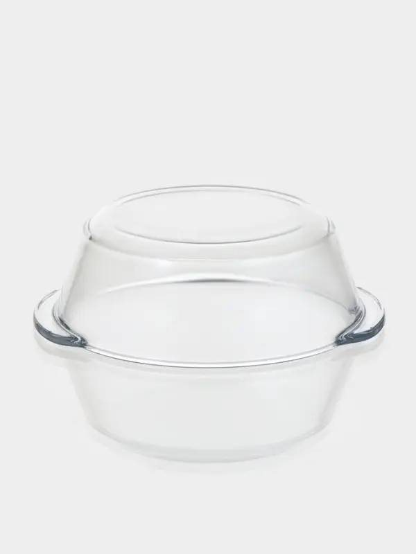 Набор кастрюль из жаропрочного стекла для запекания Доляна &laquo;Гратен&raquo;, 3 предмета: 0.7 л, 1 л, 1.5 л, с крышками