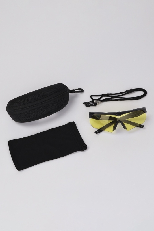 Очки тактические, стрелковые "Storm tactic" линзы - желтые