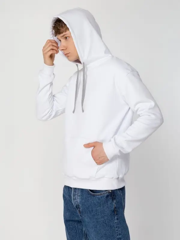 Толстовка с капюшоном Unit Kirenga Heavy белая, размер XS Толстовка с капюшоном Unit Kirenga Heavy белая, размер XS