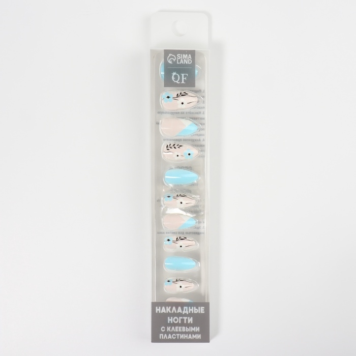 Накладные ногти &laquo;Нежная весна&raquo;, 12 шт, с клеевыми пластинами, форма миндаль, разноцветные