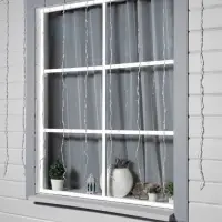 Гирлянда &laquo;Водопад&raquo; 2&times;1.5 м, IP44, прозрачная нить, 400 LED, свечение белое, 8 режимов, 220 В