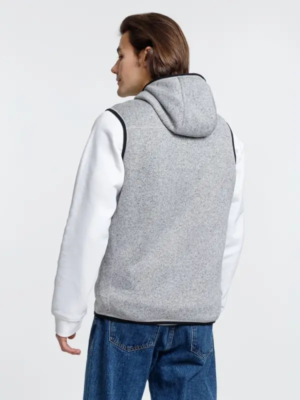 Жилет с капюшоном унисекс Gotland, серый, размер S Жилет с капюшоном унисекс Gotland, серый, размер S