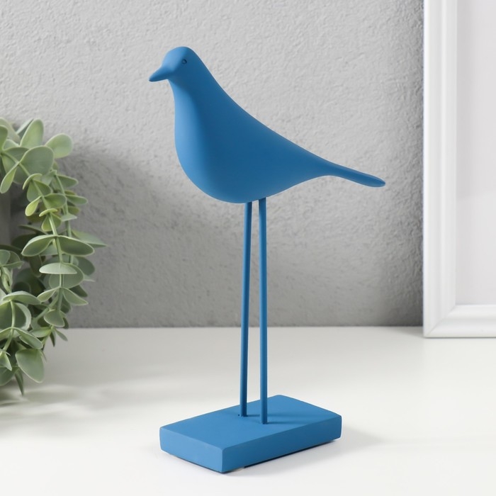 Сувенир полистоун Сувенир полистоун "Птица - длинные лапки" ярко-синяя 22х15 см