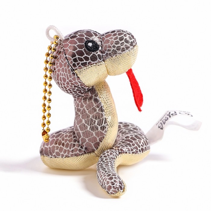 Новый год! Мягкая игрушка «Змея», блестящая, на подвесе, 7 см, цвет МИКС Новый год! Мягкая игрушка «Змея», блестящая, на подвесе, 7 см, цвет МИКС