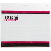 Бейдж Attache Economy 108x126 150мкм,шнурок 45см син, вкладыш 90x120 5шт/уп