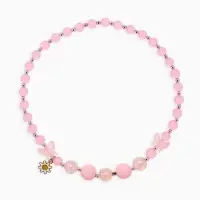 Бусы детские &laquo;Выбражулька. Бабочка с ромашкой&raquo;, 40 см, розовые