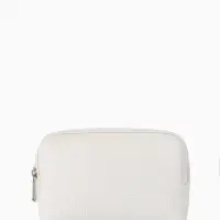 Косметичка дор Одноцвет, 16*5*10, отдел на молнии, белый