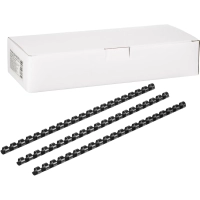 Пружины для переплета пластиковые 21 кольцо, 10 мм, (черные), 100 шт./уп