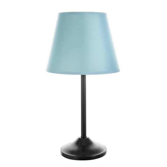 Лампа настольная Лампа настольная "Элеонора" 1х15Вт Е27 черный/бирюзовый 22х22х42см RISALUX