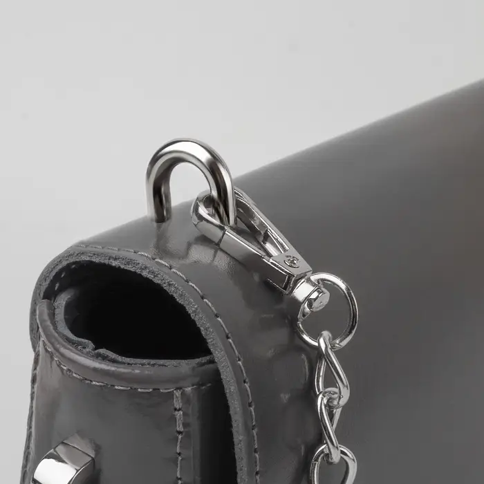 Крепления для ручек на сумку, металлические, 1.8&times;1.5&times;0.5 см, 2 шт., 4 винта, цвет серебряный