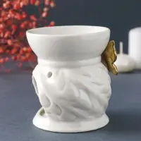 Аромалампа для эфирных масел &laquo;Золотая бабочка&raquo;, керамика, 9&times;7.5&times;7.5 см