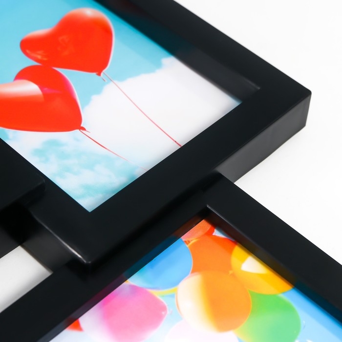 Мультирамка  Мультирамка "FAMILY" коллаж на 8 фото 10х15 см, чёрный с золотым