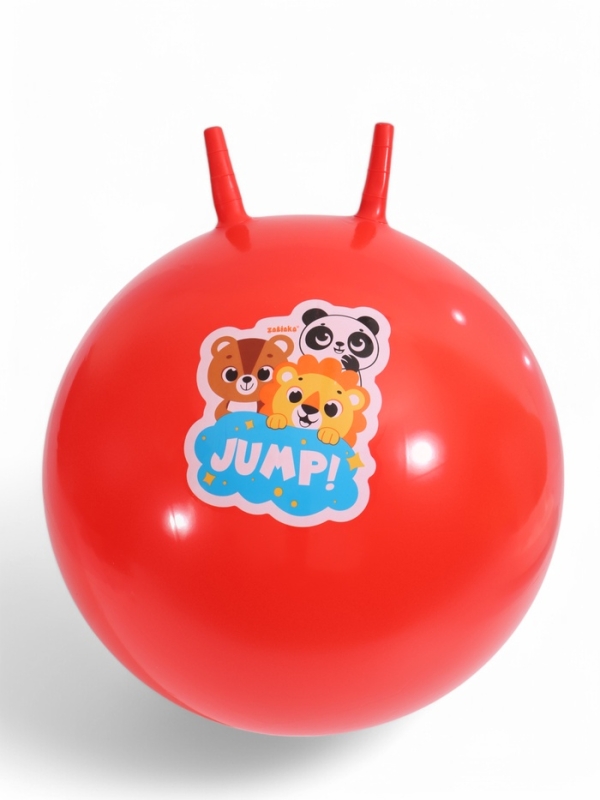 Мяч прыгун с рожками 65 см, 520 гр, цвета микс Мяч прыгун с рожками 65 см, 520 гр, цвета микс