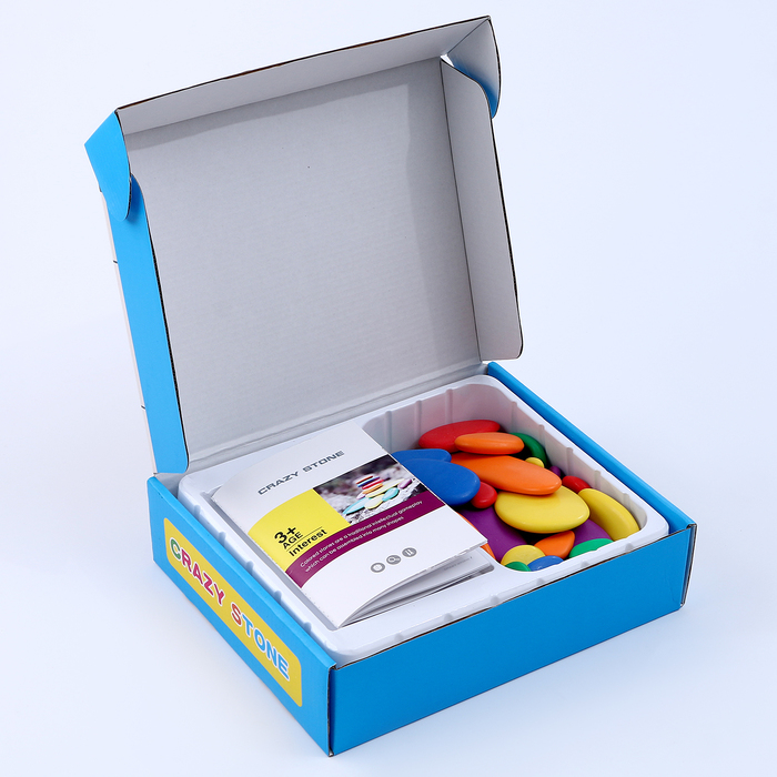 Развивающий набор «Камешки», 24 × 19,5 × 6 см, 36 камешков + книга с заданиями Развивающий набор «Камешки», 24 × 19,5 × 6 см, 36 камешков + книга с заданиями