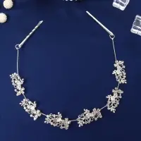 Аксессуар для волос &laquo;Джуди&raquo;, бабочки веточки, 26 см, серебро