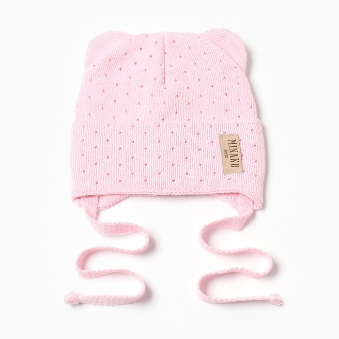 Шапка детская MINAKU, р-р 46-48, цвет нежно-розовый Шапка детская MINAKU, р-р 46-48, цвет нежно-розовый