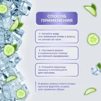 Форма для криомассажёра &laquo;Криосфера&raquo;, 7&times;9 см, фиолетовая
