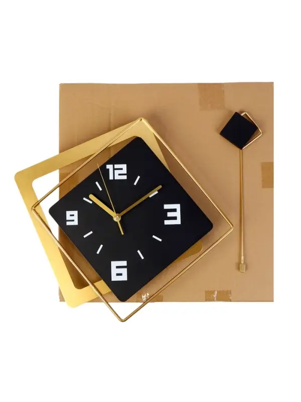 Часы настенные интерьерные &laquo;Геометрия&raquo;, с маятником, плавный ход, 40&times;53 см