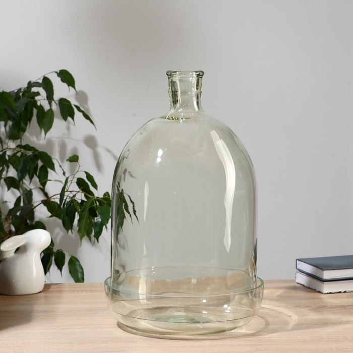 Ваза  Ваза "Мини-флорариум"  h=45 см d=25,5 см, диам.отвер=4,5 см, V=16л, диам.блюда=28  (2289)