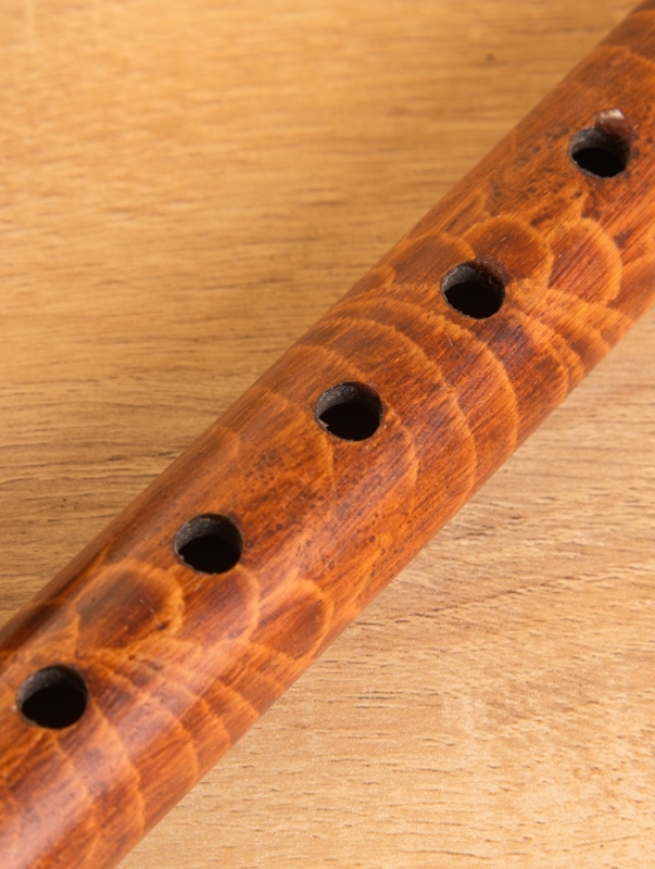 Сувенирный музыкальный инструмент  Сувенирный музыкальный инструмент "Флейта" бамбук, цв. коричневый, 30х2х2 см