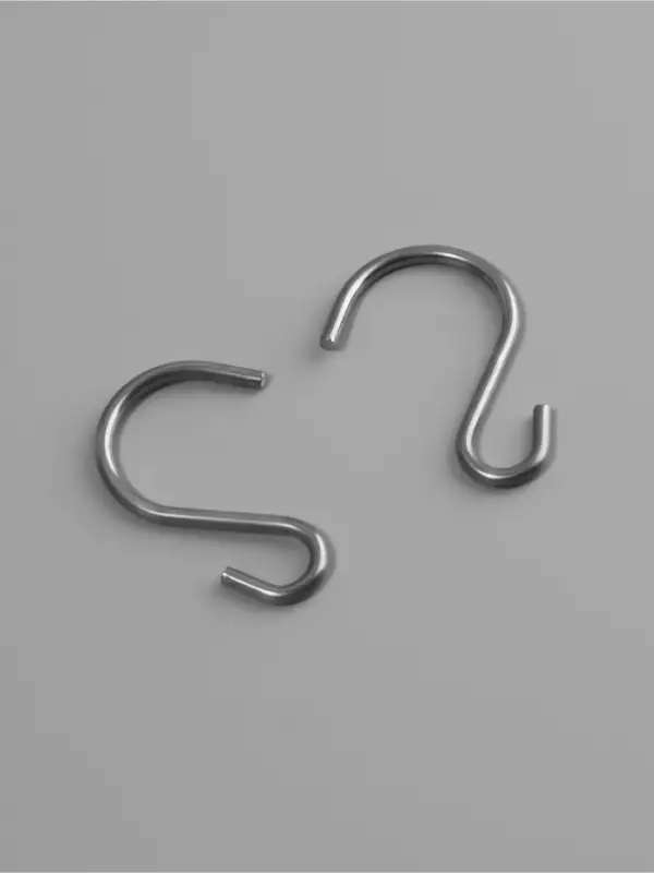 Крючок для штор, 25&times;39 мм, 10 шт., цвет серебряный