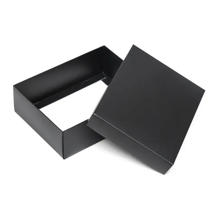 Коробка подарочная складная, упаковка, крышка-дно, чёрная , 16,5 х 12,5 х 5,2 см