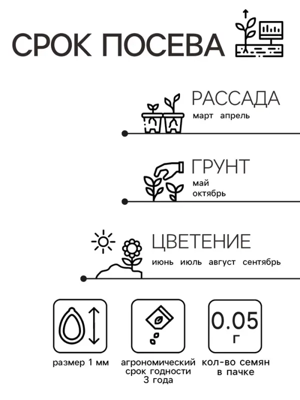 Семена Антирринум Семена Антирринум "Львиный зев Мини", ц/п, микс, 0,05 г
