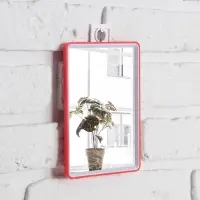 Зеркало настольное, прямоугольное, с подставкой, 12&times;17 см, (10.5&times;15.5 см), МИКС