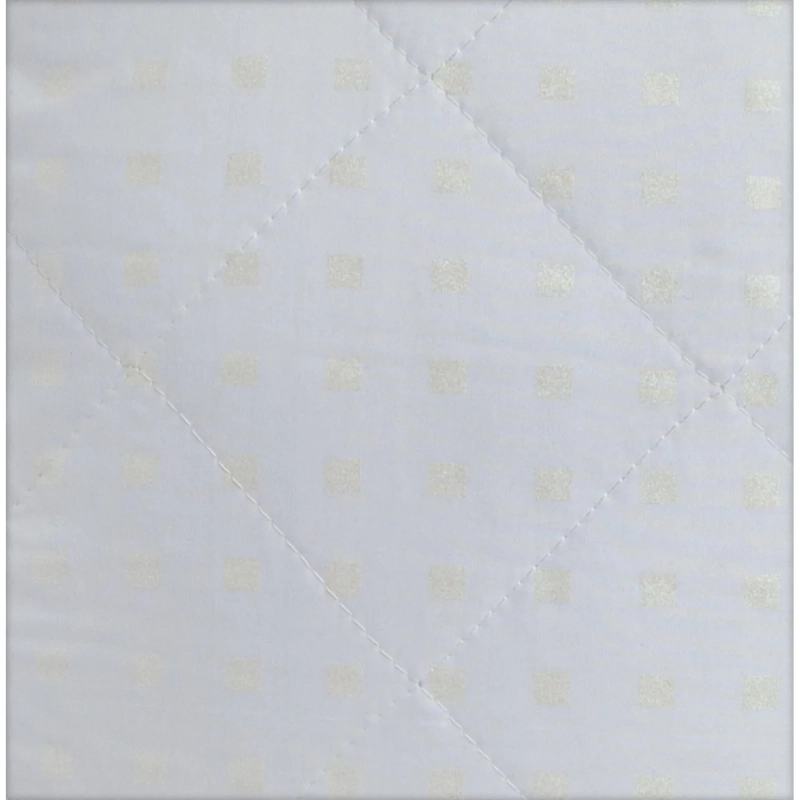 Подушка Luscan 70х70, стеганная, (иск. лебяжий пух/тик ПЭ), белые шашечки