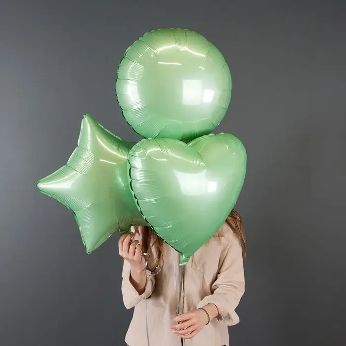 Шар фольгированный 18" &laquo;Мятный макарунс&raquo;, круг