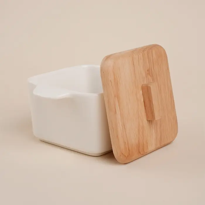 Набор для подачи блюд SL Home &laquo;Тренто&raquo;, на подставке, 4 предмета: 3 ёмкости 500/250 мл, подставка, фарфор, белый