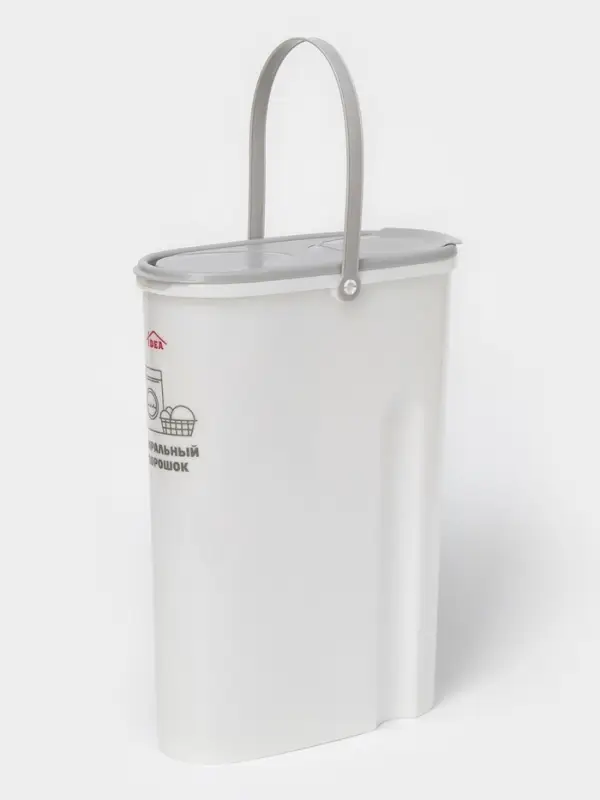 Контейнер для стирального порошка, 5 л, 11&times;24.6&times;32 см, серый