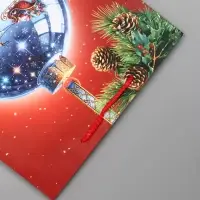 Пакет подарочный новогодний ламинированный, &laquo;Шар&raquo;, 26&times;12&times;32 см