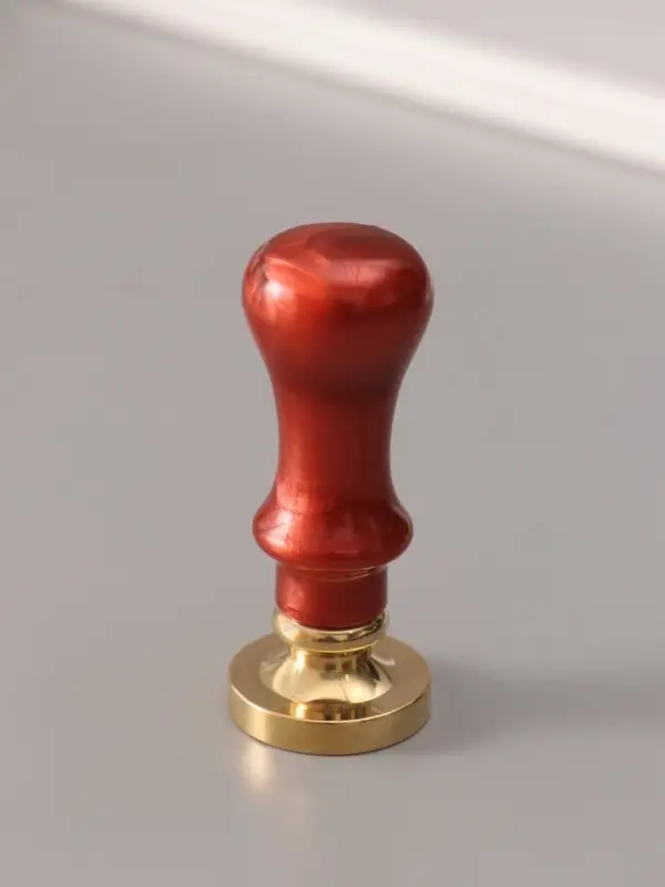 Печать для сургуча с пластиковой ручкой &laquo;Венок с буквой I&raquo;, 2.5&times;2.5&times;6.3 см