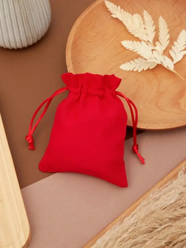 Мешочек подарочный «Хлопок», 10×12 см, красный Мешочек подарочный «Хлопок», 10×12 см, красный