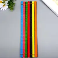 Цветной гофрокартон д/квиллинга  "Пингвин" (набор 7 шт) 7 цветов