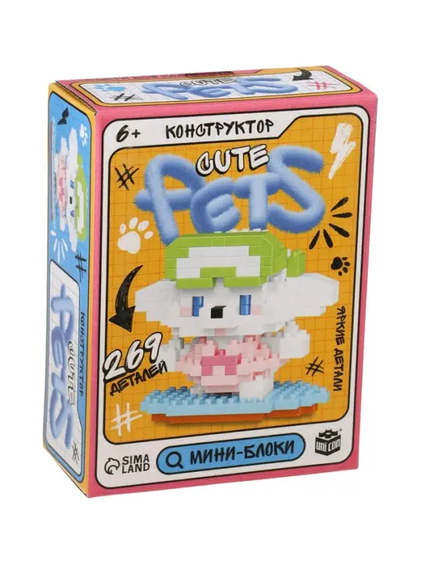 UNICON Конструктор UNICON Конструктор ""Cute pets", песик на серфе