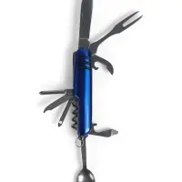 Нож швейцарский 9 в 1, синий