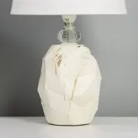 Лампа настольная RISALUX &laquo;Дух&raquo;, Е14, 40 Вт, белая, 20&times;20&times;34 см