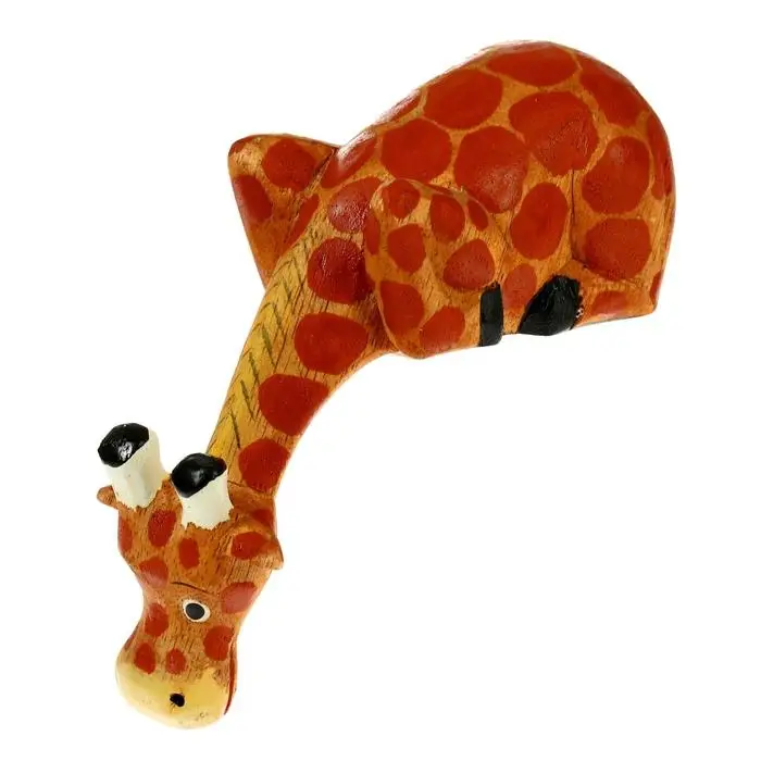 Сувенир &laquo;Жираф Стёпа подглядывает&raquo;, 14&times;14&times;5 см, дерево