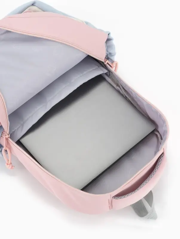 Рюкзак школьный, с кошельком, для девочки, 32&times;14&times;46 см, розовый