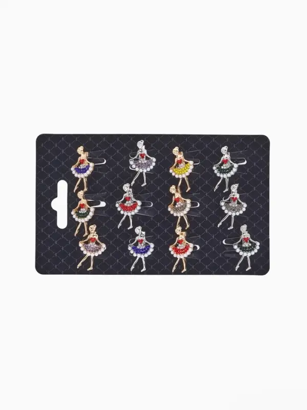 Брошь &laquo;Балеринка&raquo; мини, МИКС