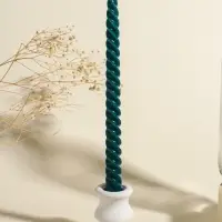 Набор свечей витых, 2&times;25 см, 4 шт., палитра зелёного, 25.5&times;8.8&times;2.4 см