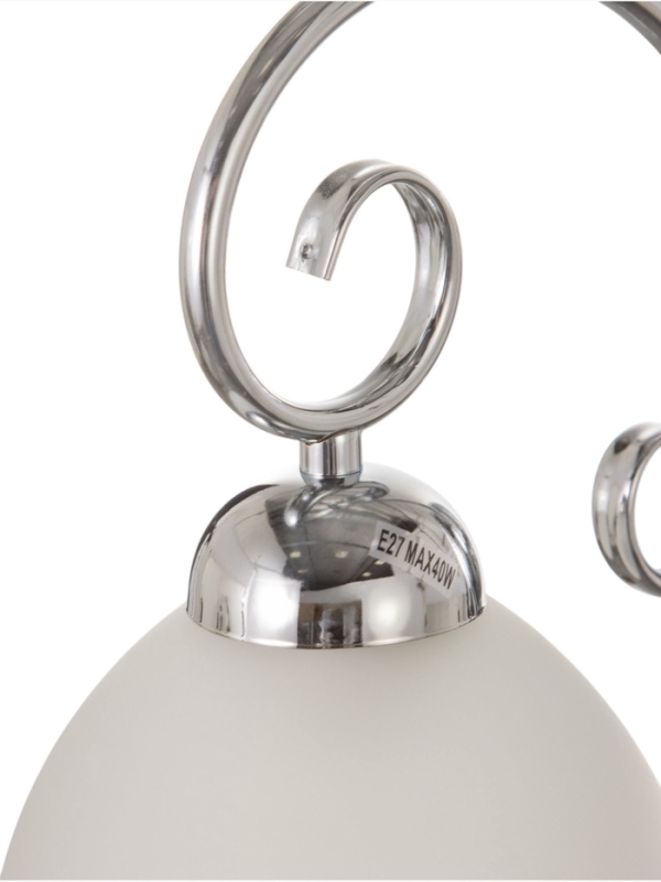 Спот "Дивея" 1хЕ27 40Вт хром 26х15х22 см