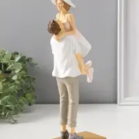 Сувенир полистоун "Влюблённые - я буду носить тебя на руках" 29,5 см